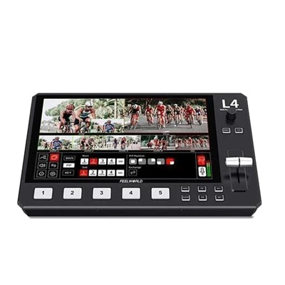 L4 5-Πολλαπλών εισόδων-Camera Live Production Switcher με οθόνη αφής 10.1